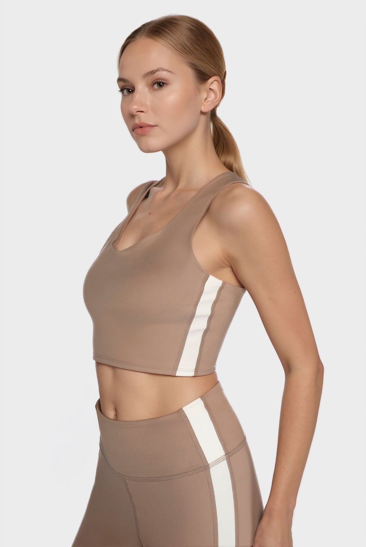 Women's Side Split Crop Top Made in USA detail view 9