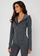 Women's Contour Zip Hoodie Made in USA detail view 10