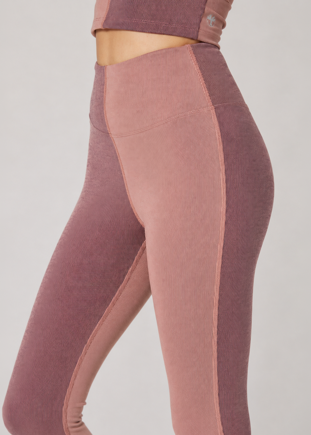 Women's Two Tone Yoga 2-Piece Set Made in USA detail view 10