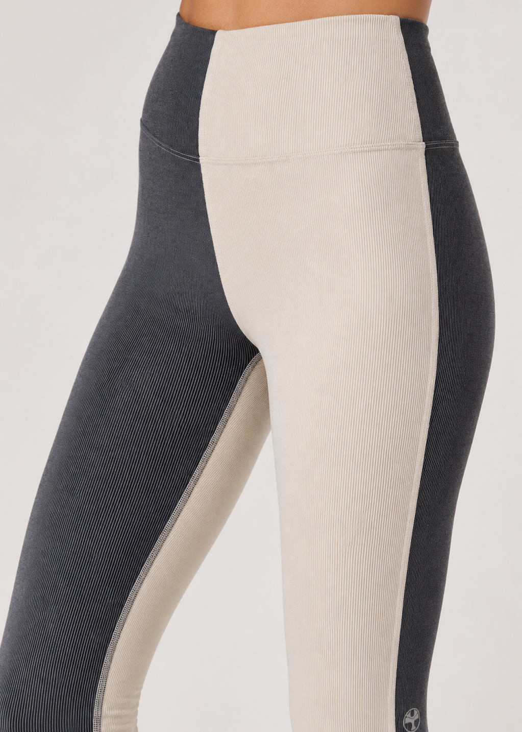 Women's Two Tone Yoga 2-Piece Set Made in USA detail view 3