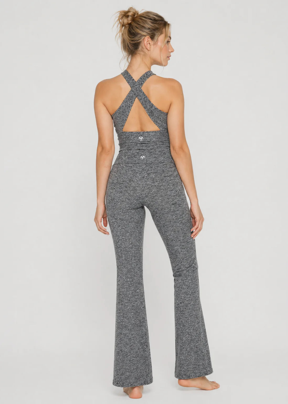 Women's Soft Heather Crossline Flare Set back view