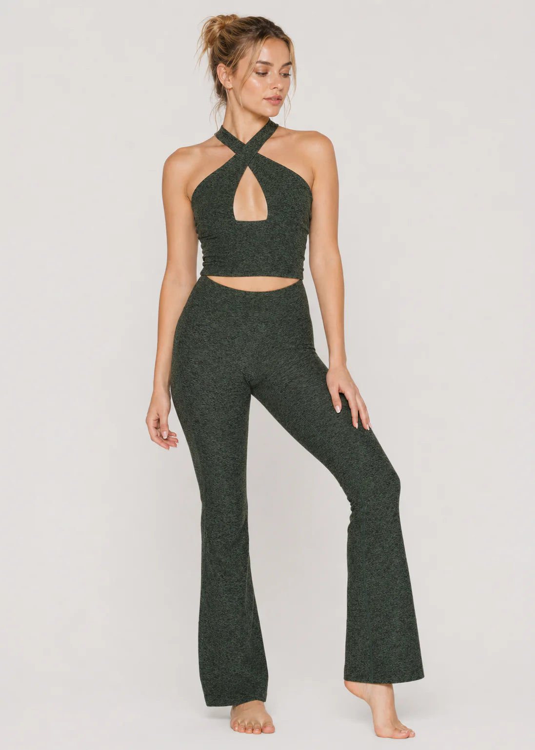Women's Soft Heather Crossline Flare Set detail view 8