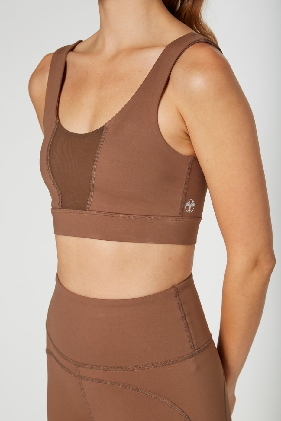 Women's Slim Mesh Yoga 2-Piece Set Made in USA front view