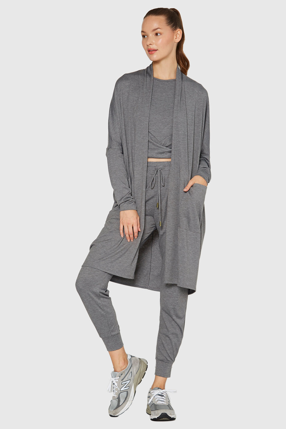 Women's Cocoon Cardigan Made in USA detail view 5