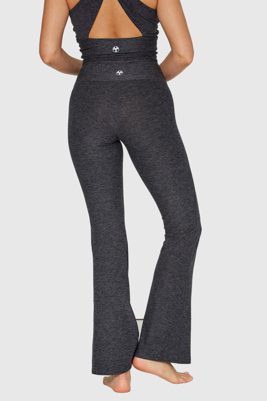 Women's Soft Heather Jersey Flare Leggings detail view 5