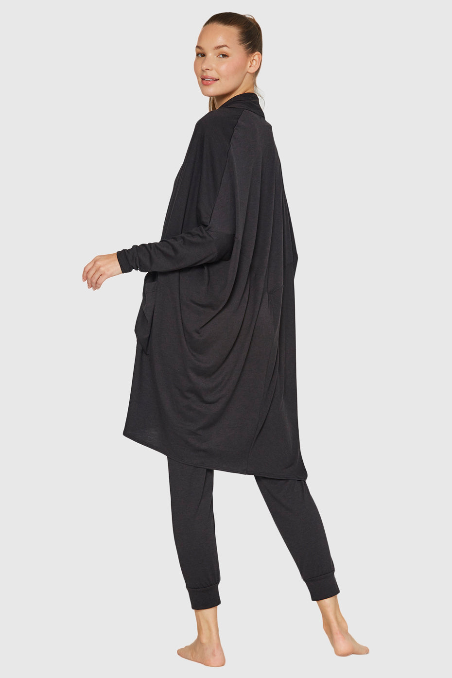 Women's Cocoon Cardigan Made in USA front view
