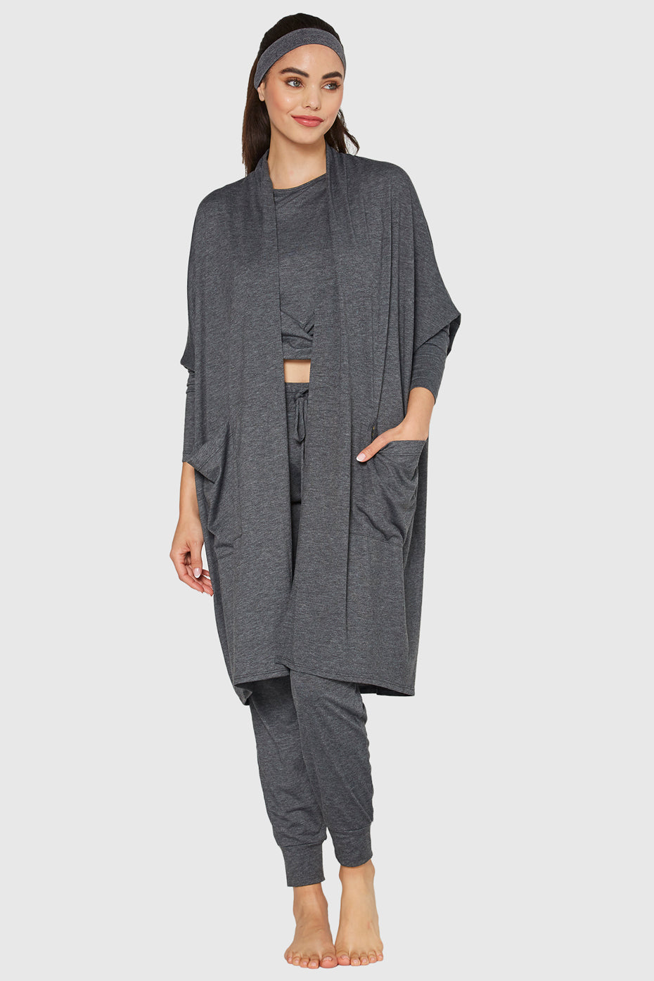 Women's Cocoon Cardigan Made in USA detail view 1