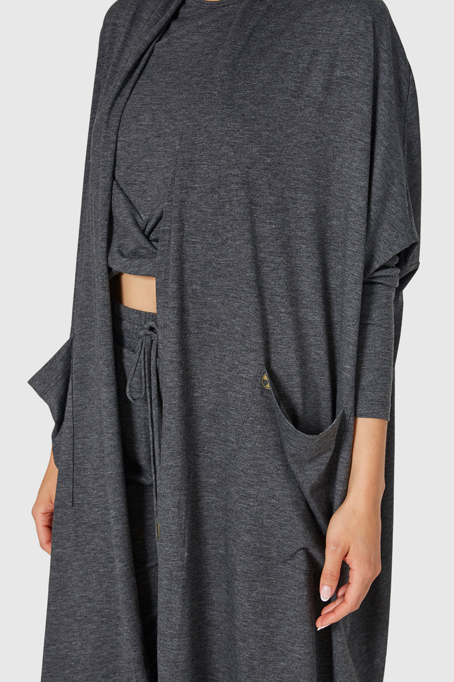 Women's Cocoon Cardigan Made in USA detail view 4