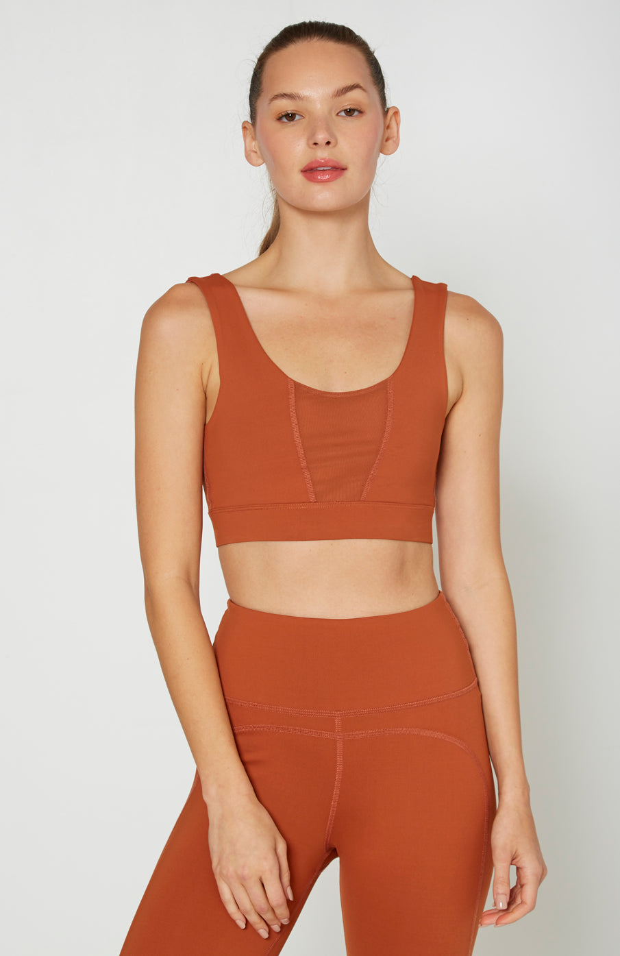 Women's Slim Mesh Bra Top Made in USA detail view 2