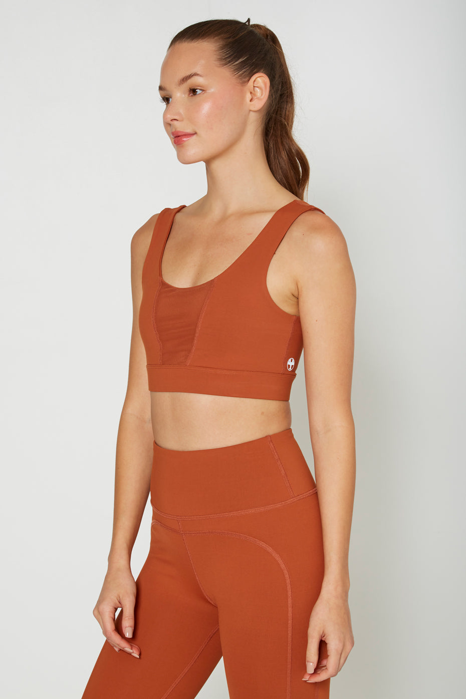 Women's Slim Mesh Bra Top Made in USA detail view 4
