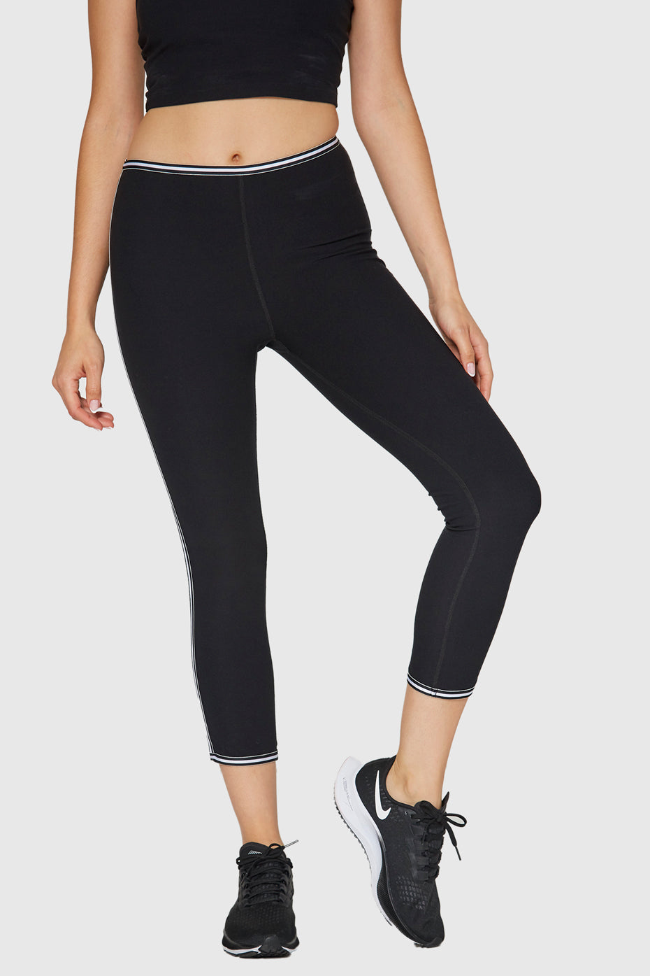 Women's Jersey Bias Capri Made in USA front view